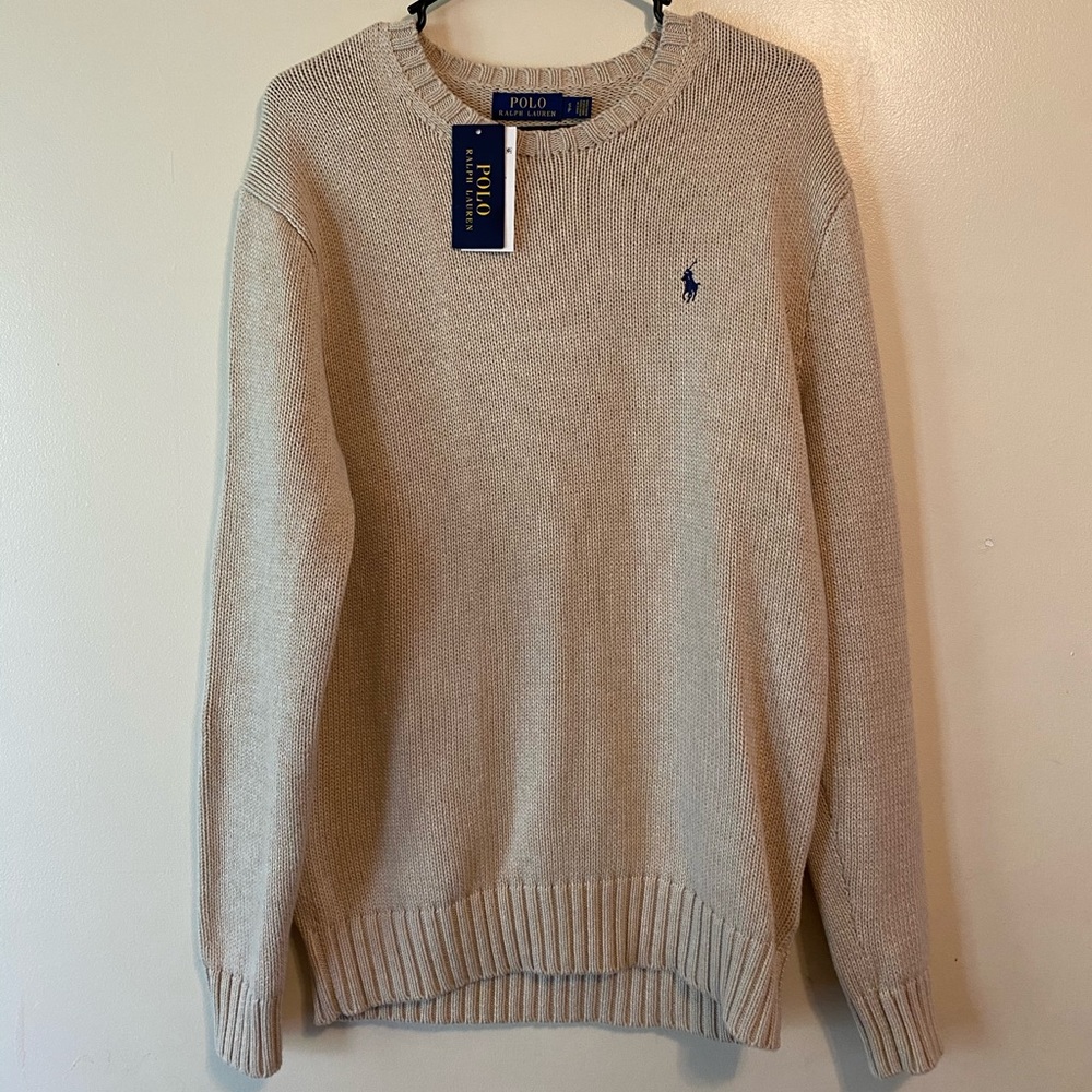 🟡Polo Ralph Lauren Sweater Pullover Knitted Cream